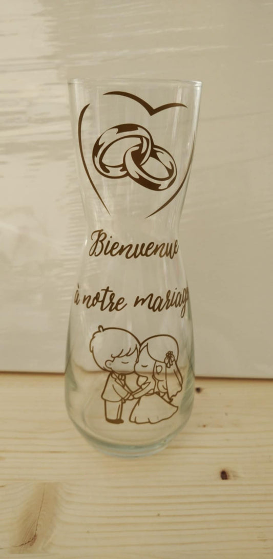 Vase en verre