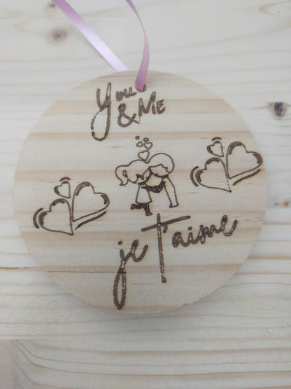 Disque en bois personnalisable