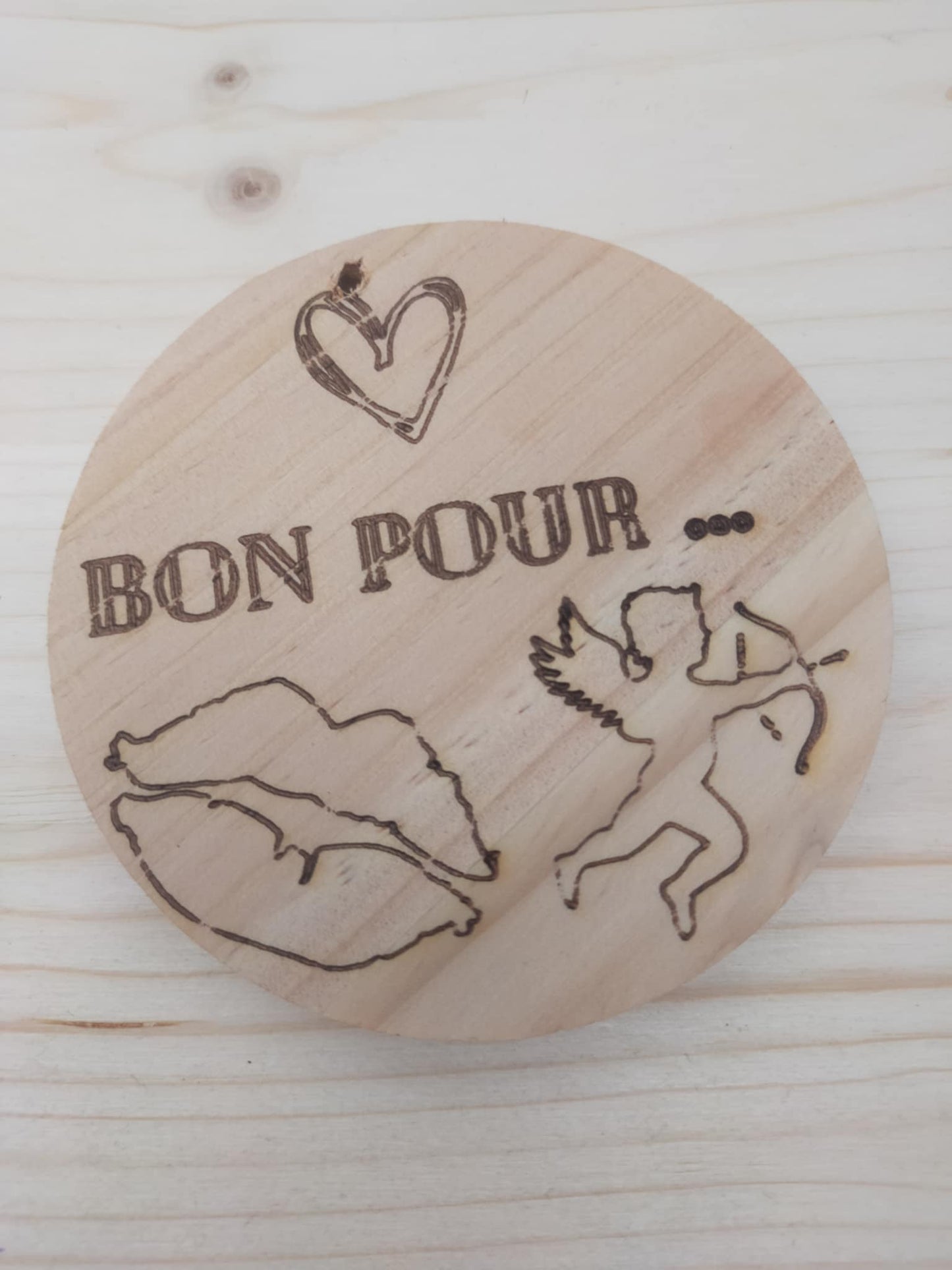 Disque en bois personnalisable