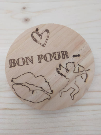 Disque en bois personnalisable