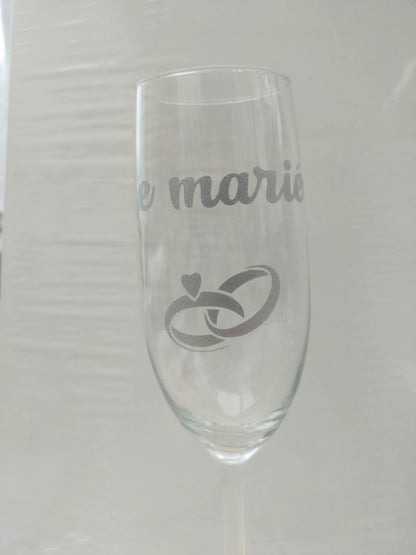 Coupe à champagne sublimée
