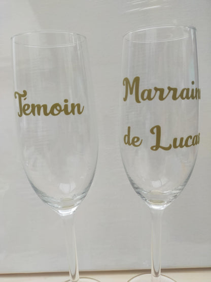 Coupe à champagne sublimée