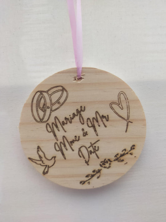 Disque en bois personnalisable