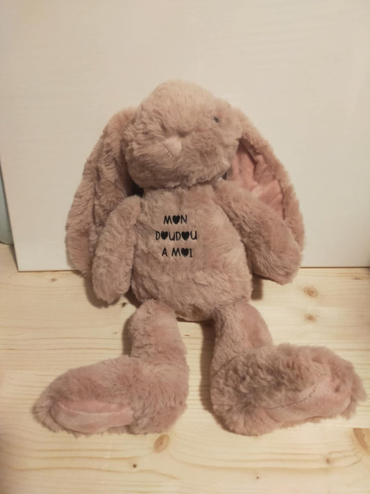 peluche lapin à personnalisé