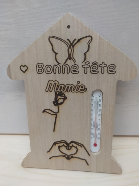 thermometre en forme de maison