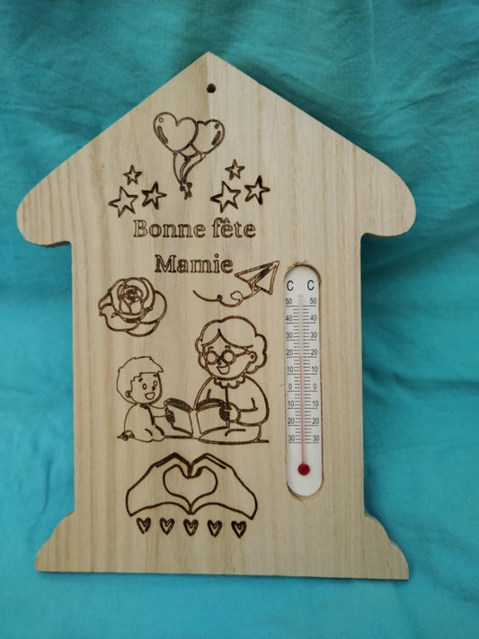 Thermometre bois